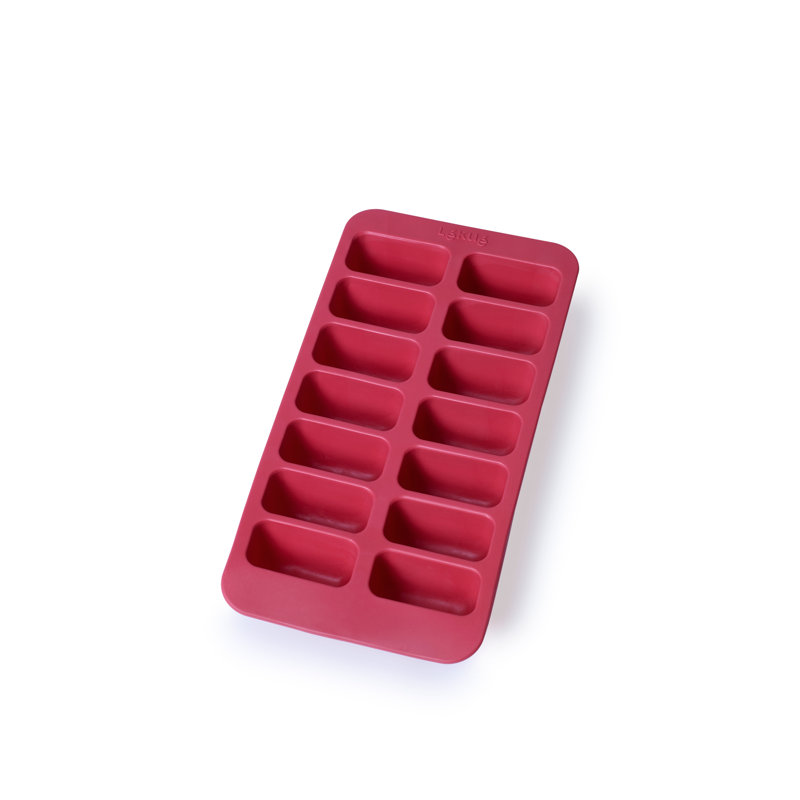 Plateau à glaçons rectangulaire avec couvercle Lékué