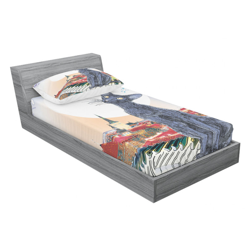 Microfiber Sheet Set, Twin XL Sheet Set with Fitted Sheet