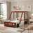 Twin Size Car-Shaped Kids Platform Bed