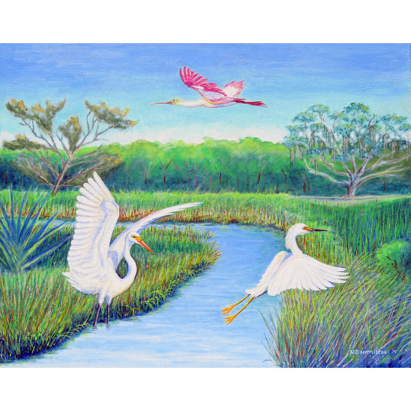 Tapis d'entrée / extérieur antidérapant Shives Marsh Wings, l 18 po x L 26 po