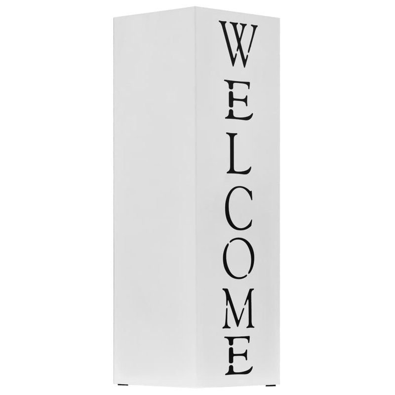 Rufus Steel Freestanding Umbrella Stand, White