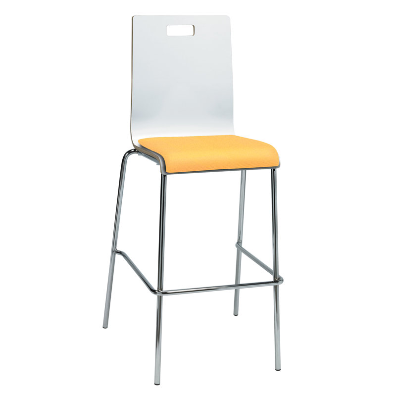 Jive 30" Bar Stool, Daffodil/White