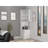 Syrah Corner Bar Cabinet with Two Doors, Three Open Shelves and Bottle Racks-1173893541