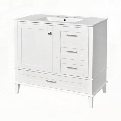 Bathroom Vanity with Solid Pine Frame