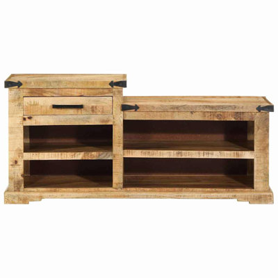 Solid Wood Storage Bench