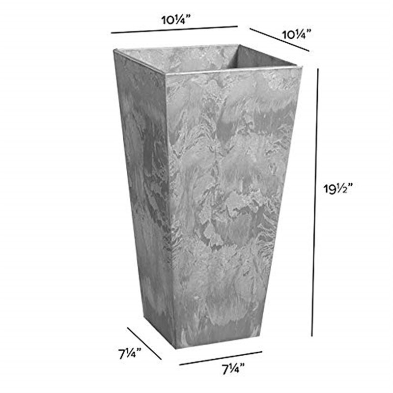 Alaunah Pot Planter, 8" H x 6" W x 6" D, Light Green