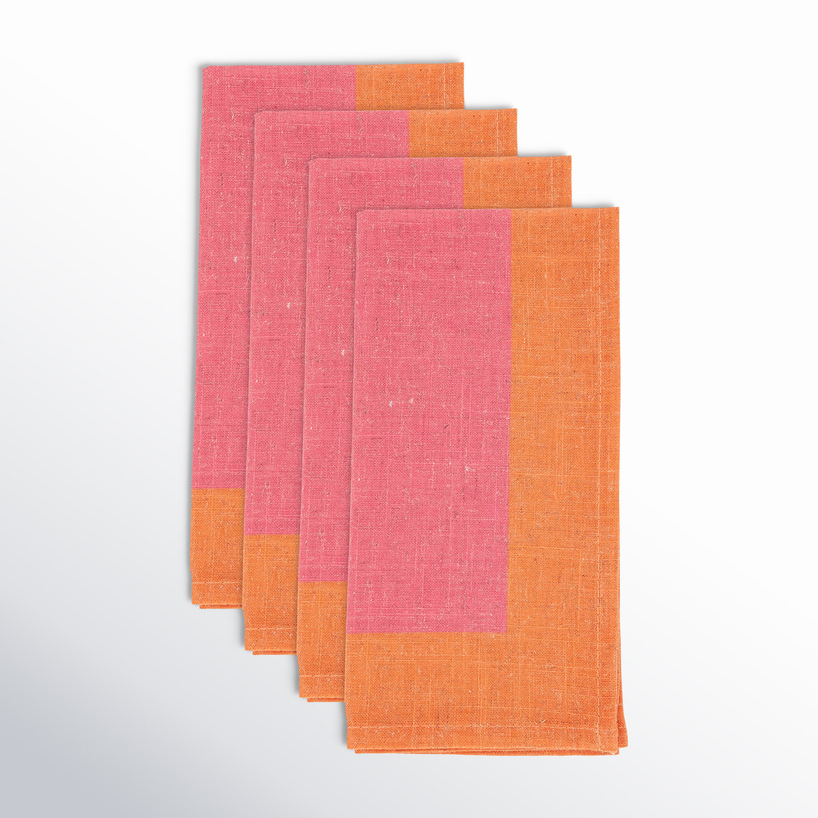 85% Polyester - 15% Linen No Pattern Rectangle Napkin