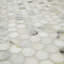 Carreau de mosaïque rond en marbre poli pour plancher et mur rond 12 po x 12 po
