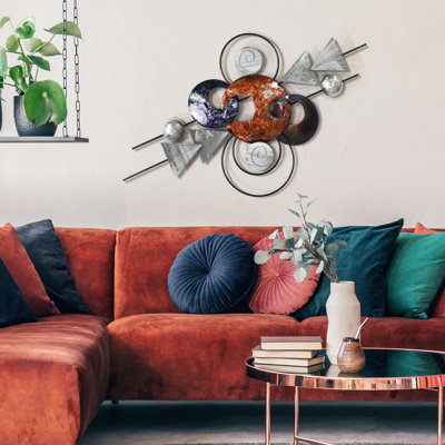 Handmade Modern Abstract Wall Decor on Metal