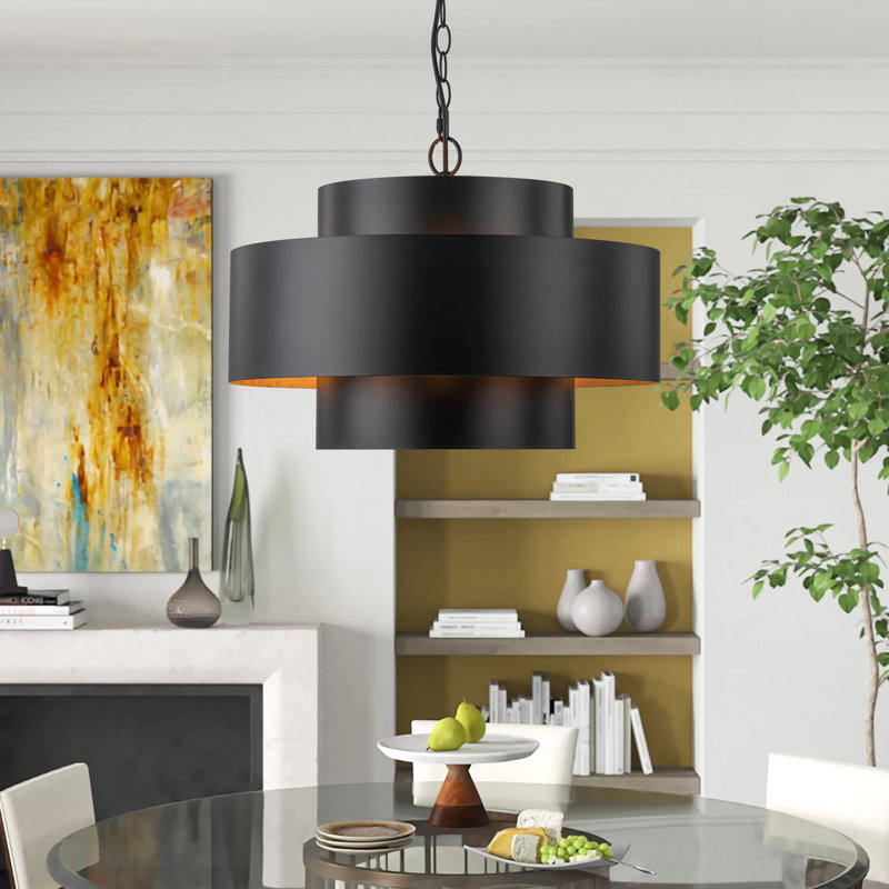 Luminaire suspendu cylindrique 7 lumières