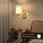 Battery Operated Wall Sconce Set of 2, 10000mAh Rechargeable Wall Sconces Battery Operated Light Dimmable Battery Powered Wall Lights with Gold Gooseneck for Bedroom, Living Room, Home Decor