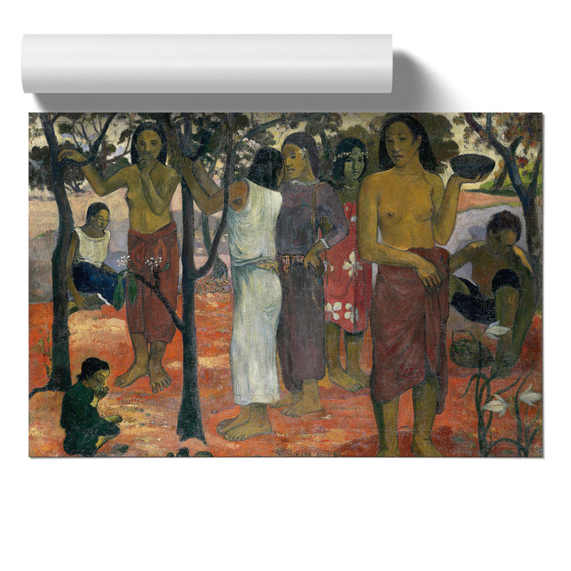 Nave Nave Mahana by Paul Gauguin - No Frame Print, 21cm H x 30cm W x 0.1cm D
