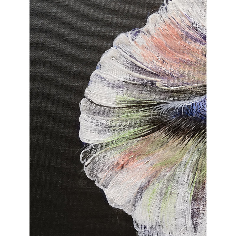 Magnifique poisson Betta | Acrylique sur toile | Œuvre d'art par Shankar