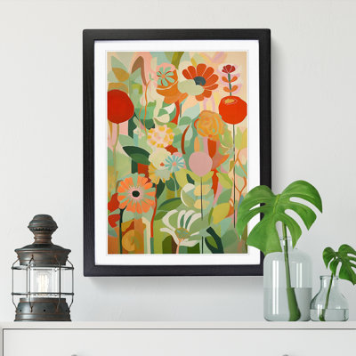 FRM-V0523-956X Flowers Orphism Style Vol.9 - Picture Frame Print