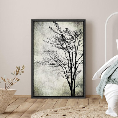 «Dark Plants», reproduction d'art sur toile encadrée, silhouette de grand arbre floral, nature sauvage