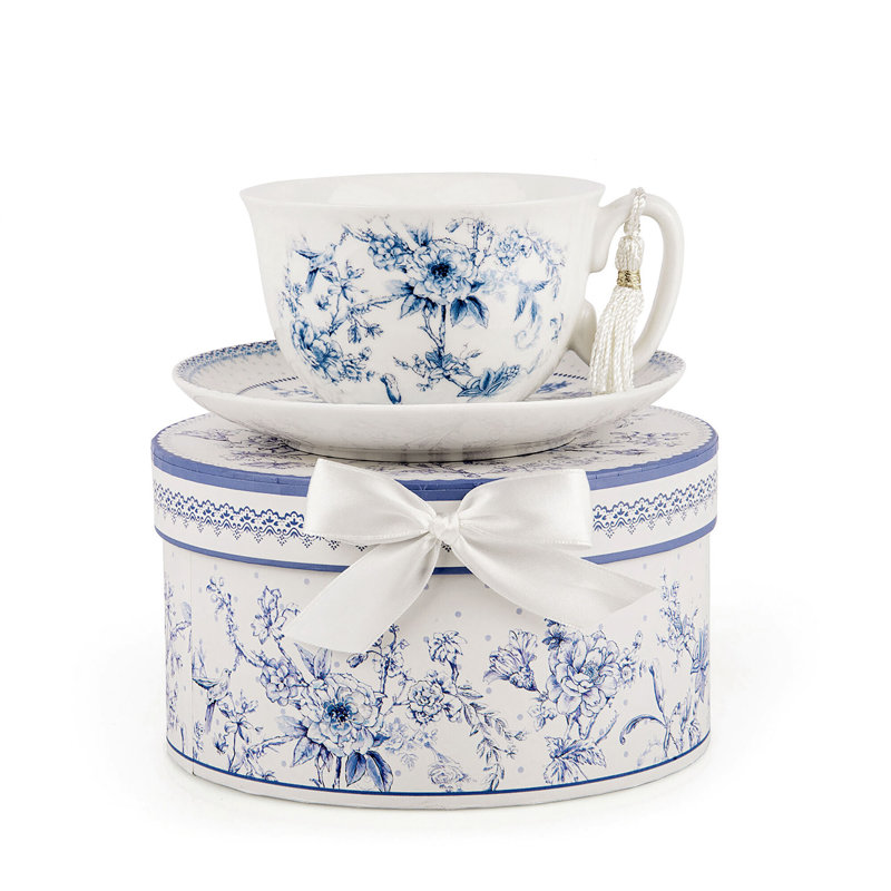 Tasse à thé et soucoupe en porcelaine Neorah