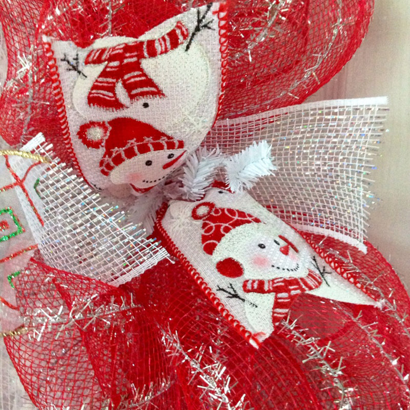 Couronne de Noël avec bas de Noël