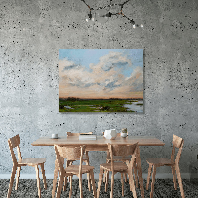 Solace II - Artist Enhanced Canvas Print, Black Framed Canvas, 21.5" H x 25.5" W x 1.75" D