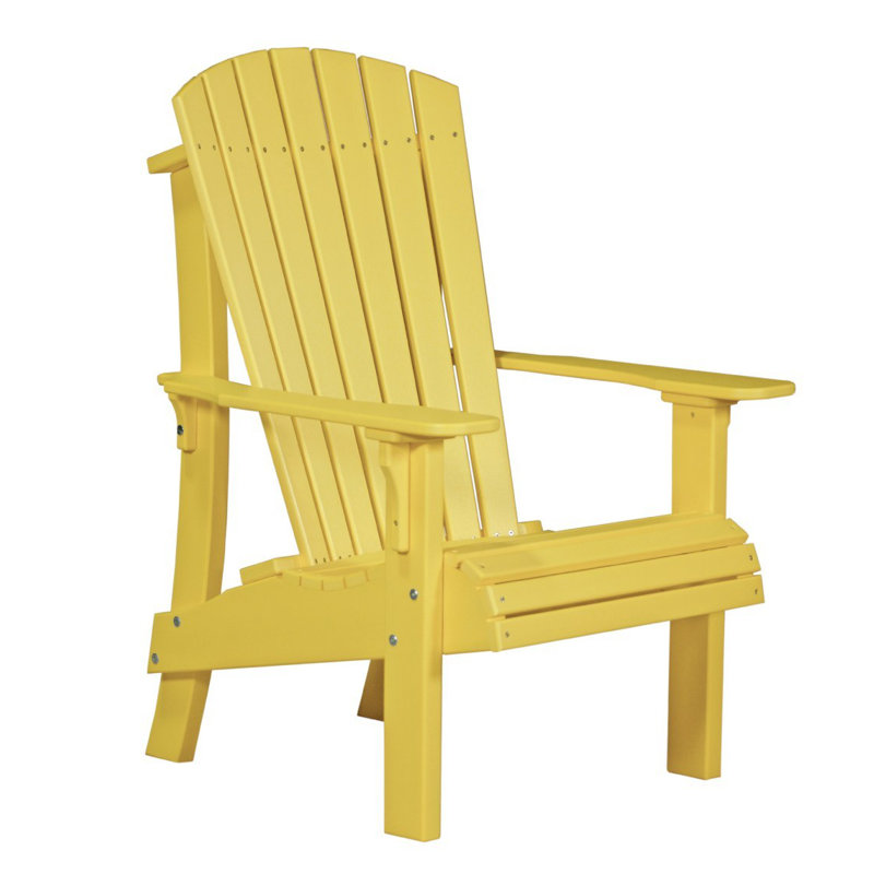 Chaise adirondack en plastique royal Zussen, Jaune