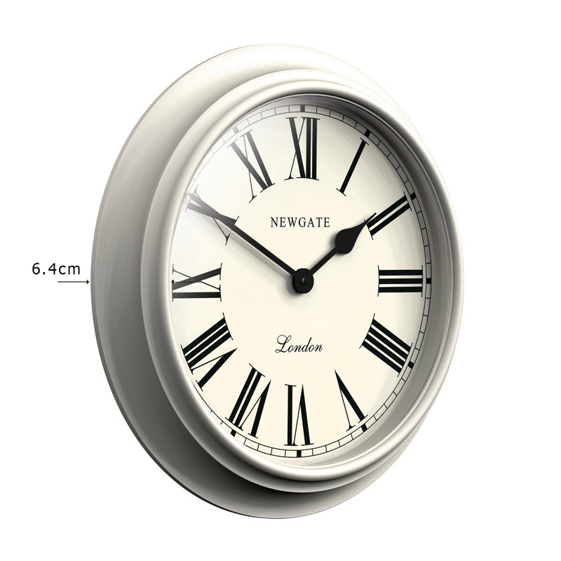 Wall Clock, Pale Grey