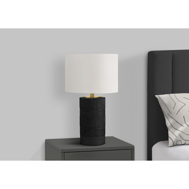 Contemporary Resin Table Lamp with Shade