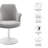 Lippa Performance Velvet Swivel Dining Armchair-105239668-105239672