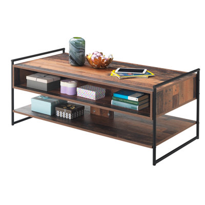 Tenley Trestle Coffee Table with Storage