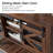 Yasmine 46" Farmhouse Console Table,Entryway Table  With Sliding Barn Door-1018145226
