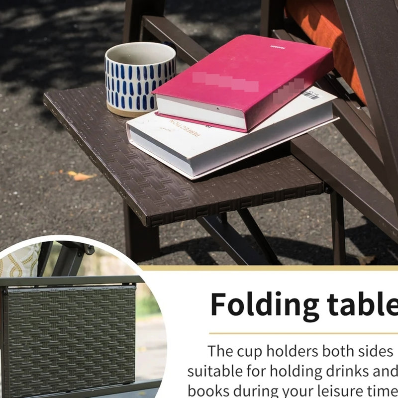 Balançoire pour 3 personnes: auvent réglable, crochet à ressort, coussins pour le jardin extérieur, balcon, balançoire avec tables d'appoint pliables et élastiques