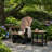 Mahogany and Black Adirondack Glider Chair-1083769350