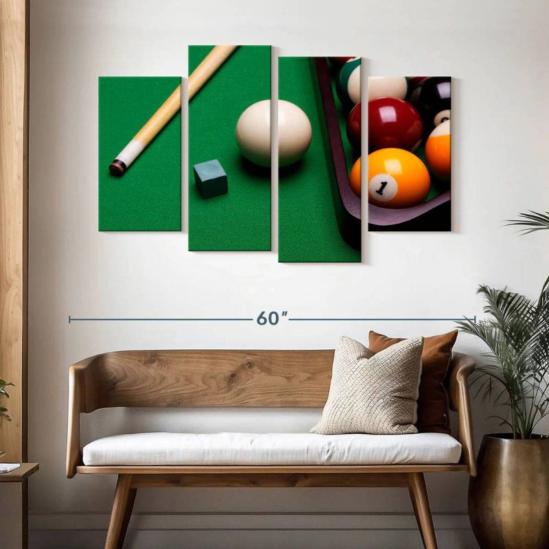 Équipement de billard Senne, H 32 po x l 52 po