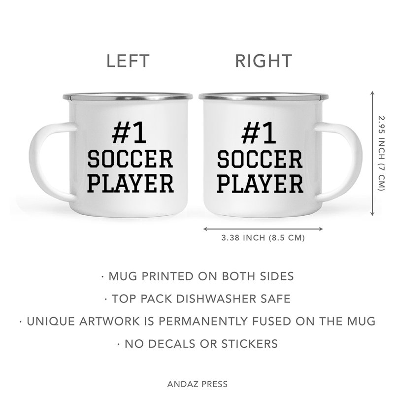 Tasse de camping Campfire, Joueur de soccer
