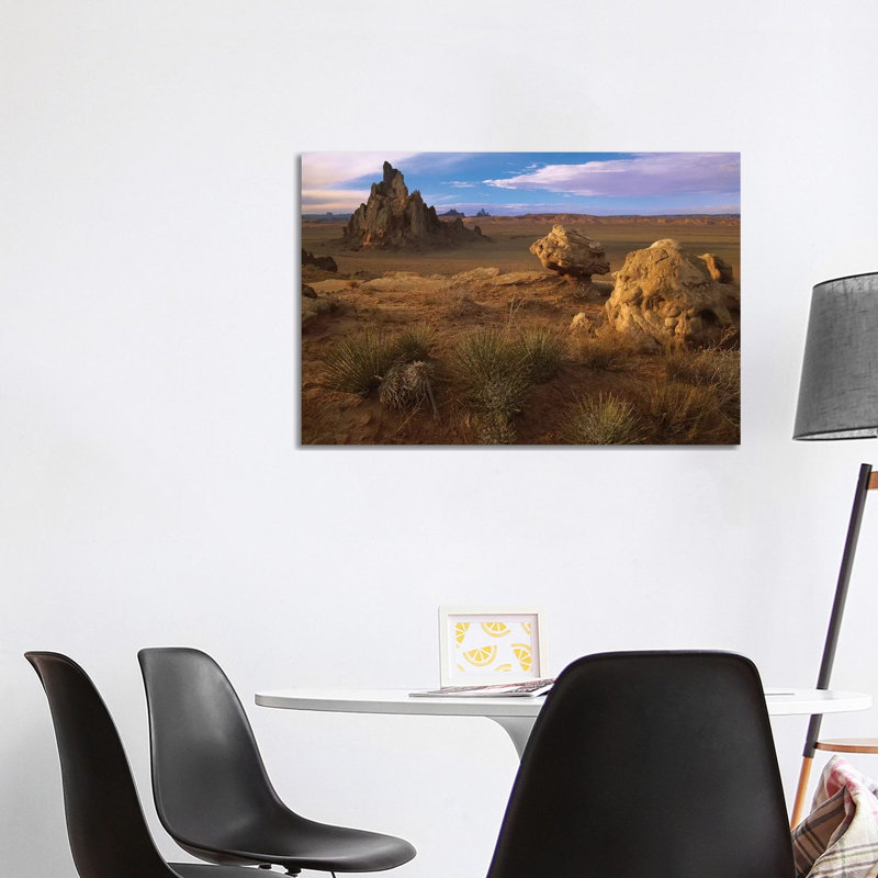 Church Rock, Eroded Volcanic Plug Reaching 300 Feet, Navajo Reservation, Monument Valley Navajo Tribal Park, Arizona 1 Piece Wrapped Canvas Wall Art