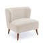 Fauteuil d'appoint Boucle - blanc laiteux