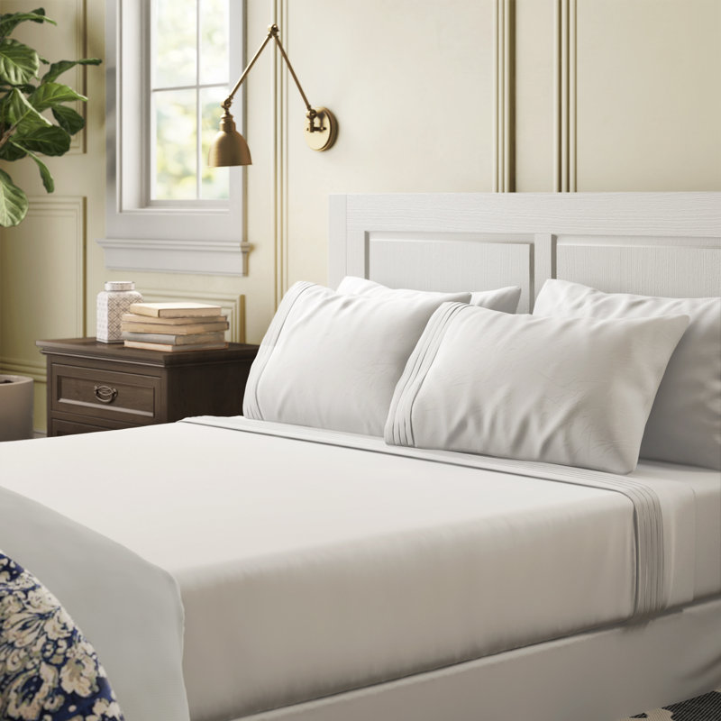  1000 Thread Count Percale Sheet Set, King, Ivory