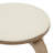 Hoxha Leather Round Dining Stool with Poplar Wood Legs and Swivel-1706171483
