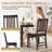 Padded Stackable Folding Dining Chairs with Solid Wood Frame, No Assembly-1183098863