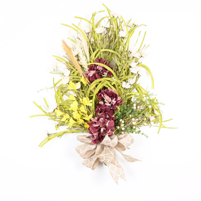 Ornement de porte en hortensia artificiel