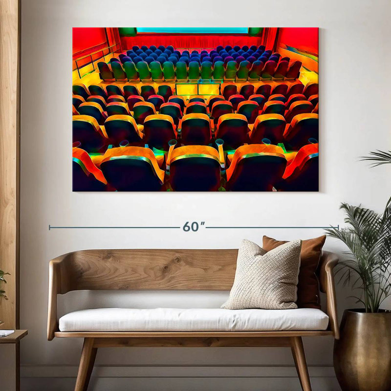 Salle de cinéma Lilie, H 34 po x l 51 po