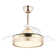 36" Invisible 3-Blade Retractable Ceiling Fan with LED Light and Remote Control