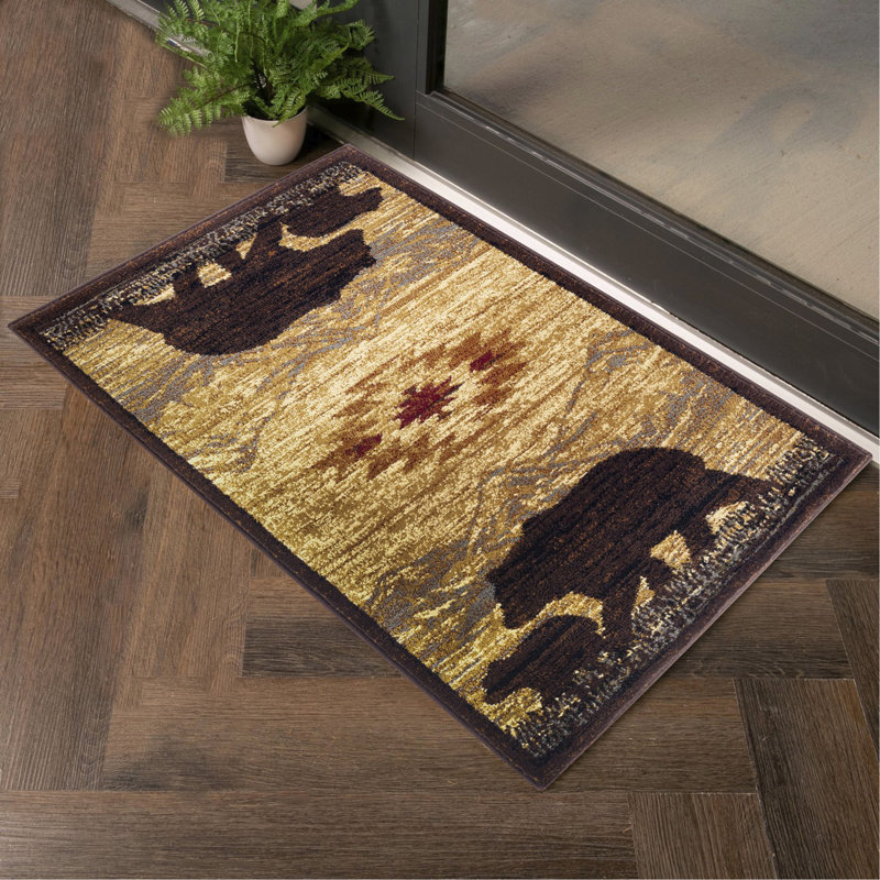 7 pi 10 po X 10 pi 3 po Tapis Lodge, Rectangle 7 pi 10 po x 10 pi 3 po