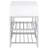 Yesler White High Gloss 1-Drawer Storage Bench