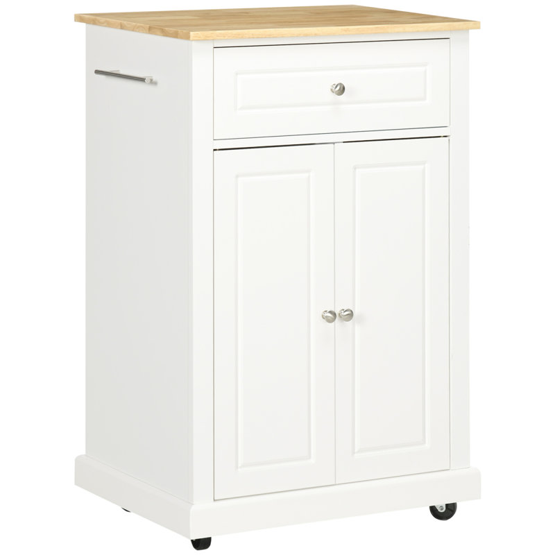 Chariot pour îlot de cuisine roulant, table de service avec chariot, tablette réglable et 2 porte-serviettes
