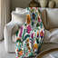 Bouquet mexicain vibrant - couverture Sherpa de qualité supérieure 1 pièce-97879442