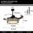 Geisi 42'' Ceiling Fan with LED Lights
