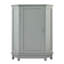 Armoire de salle de bain grise - Tablette de coin triangulaire réglable pour un arrangement soigné