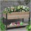 Boîte à fleurs surélevée pour jardin avec pieds et tablette de rangement-455907836-455907783