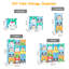 Armoire de rangement pour enfant 12 cubes avec 2 tiges suspendues