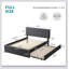 Lit plateforme tapissier avec lit gigogne