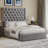 Headboard Upholstered Bed With Handmade Deep Button Tufted, Box Spring Needed-511247969
